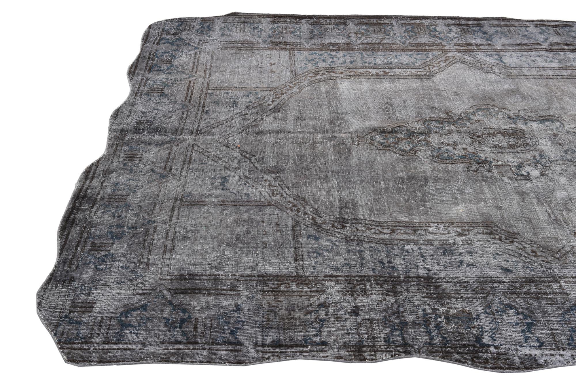 6' 6 x 9' 8 Hand Knotted Ultra Vintage Persian Wool Rug