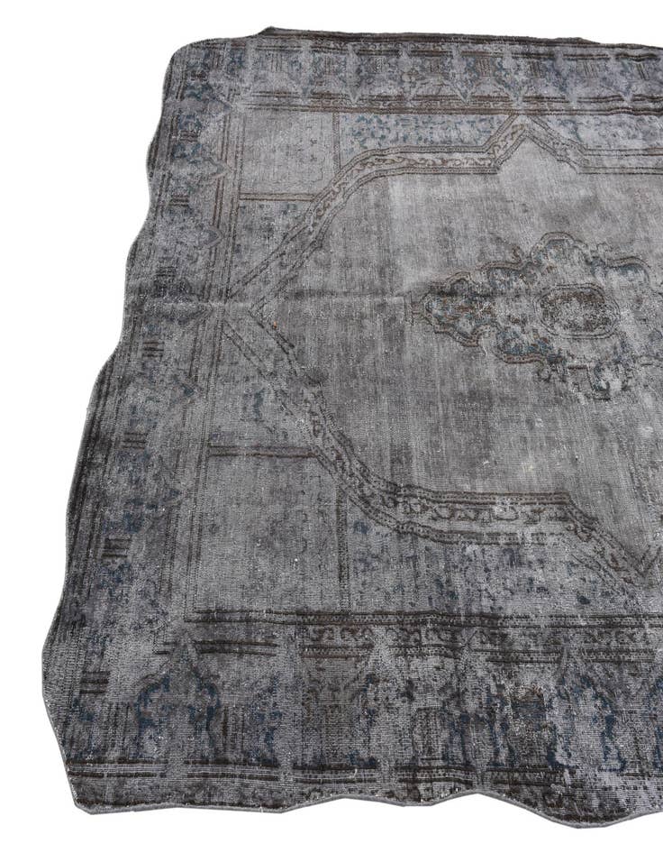 Detail image of 6' 6 x 9' 8  Hand Knotted Ultra Vintage Persian Wool Rug