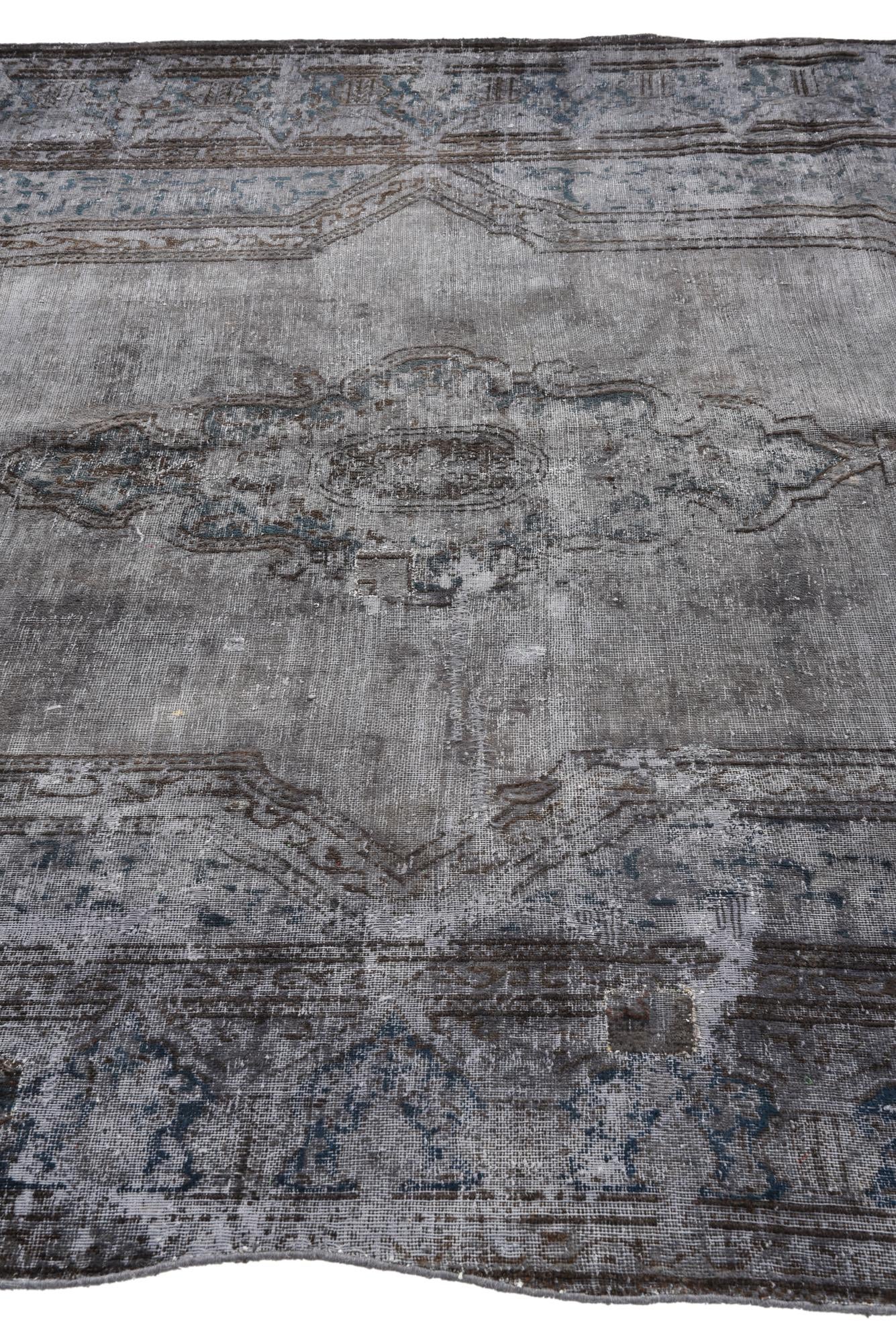 6' 6 x 9' 8 Hand Knotted Ultra Vintage Persian Wool Rug