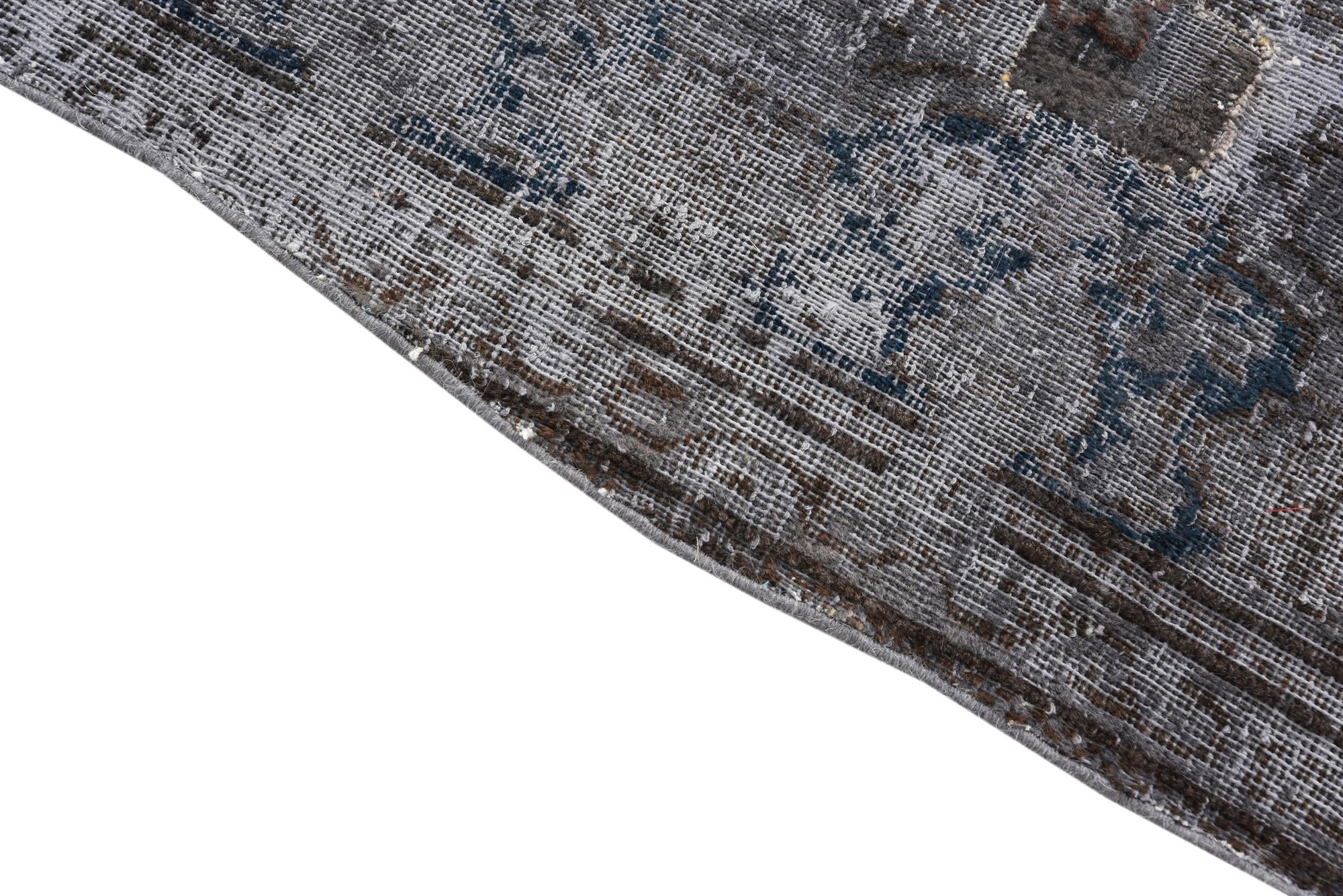6' 6 x 9' 8 Hand Knotted Ultra Vintage Persian Wool Rug
