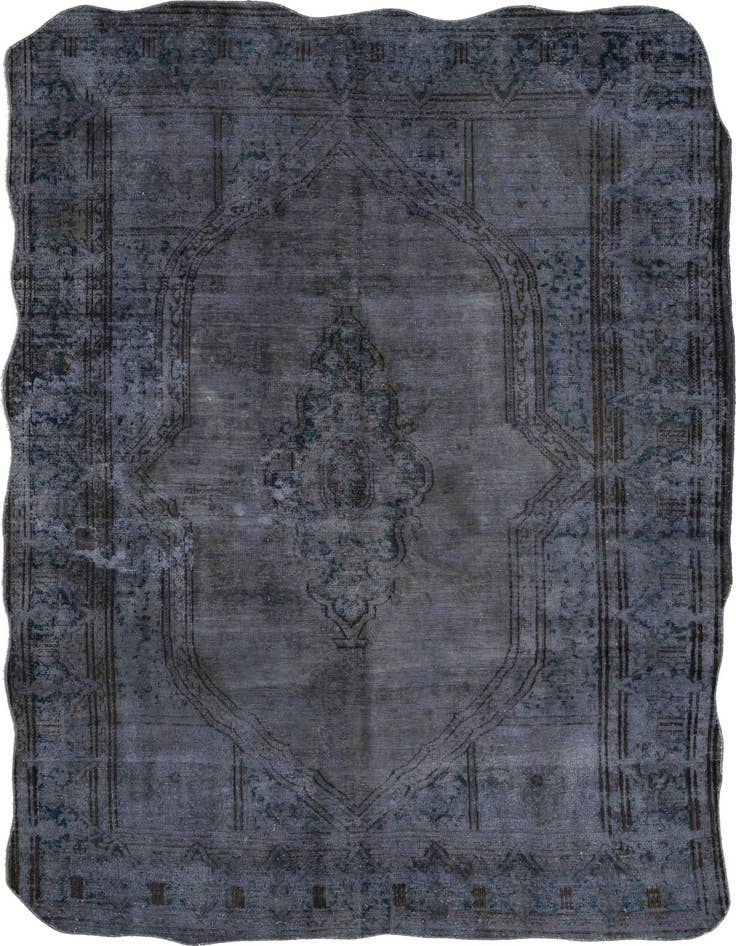 Detail image of 6' 6 x 9' 8 Hand Knotted Ultra Vintage Persian Wool Rug