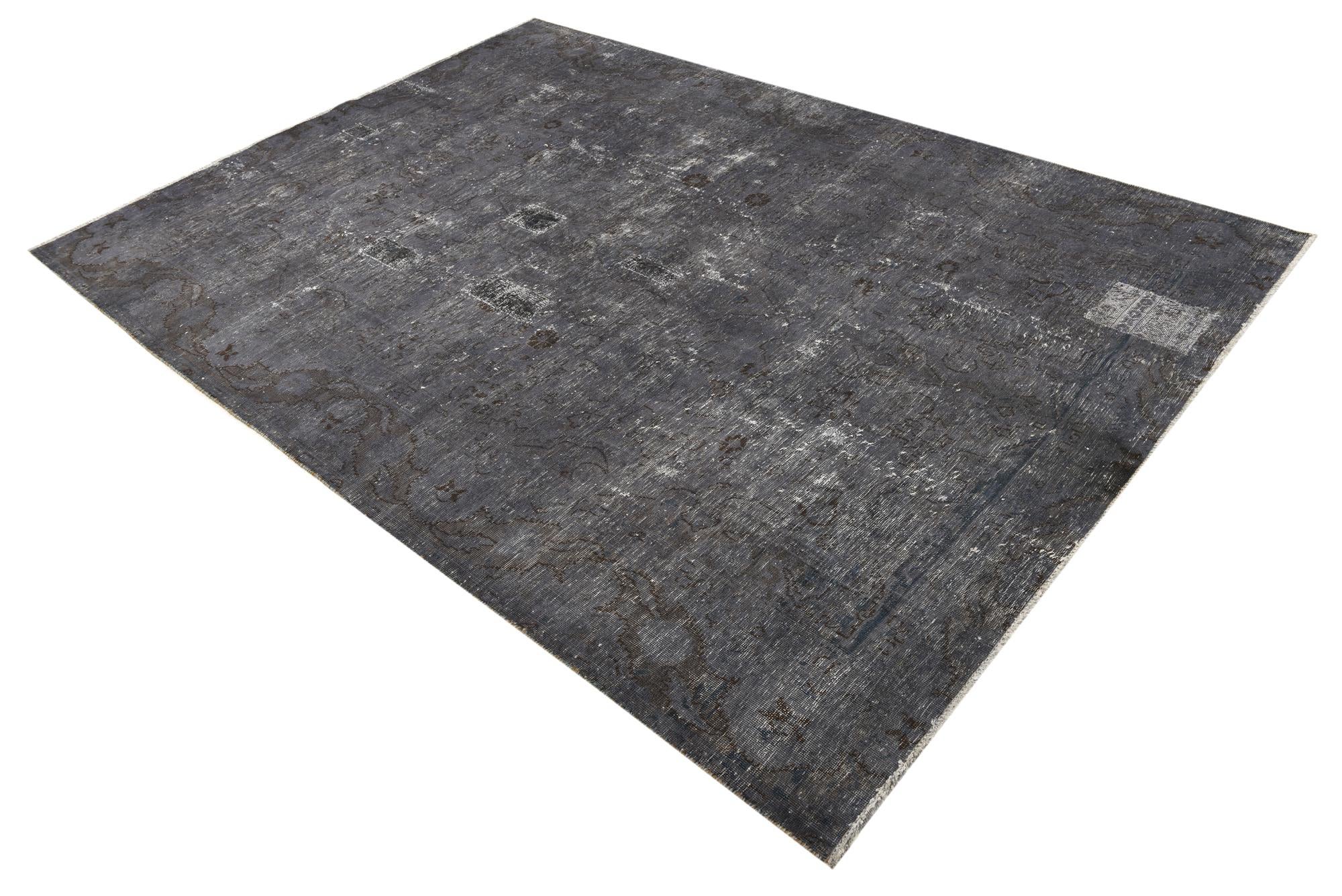6' 1 x 8' 8 Hand Knotted Ultra Vintage Persian Wool Rug