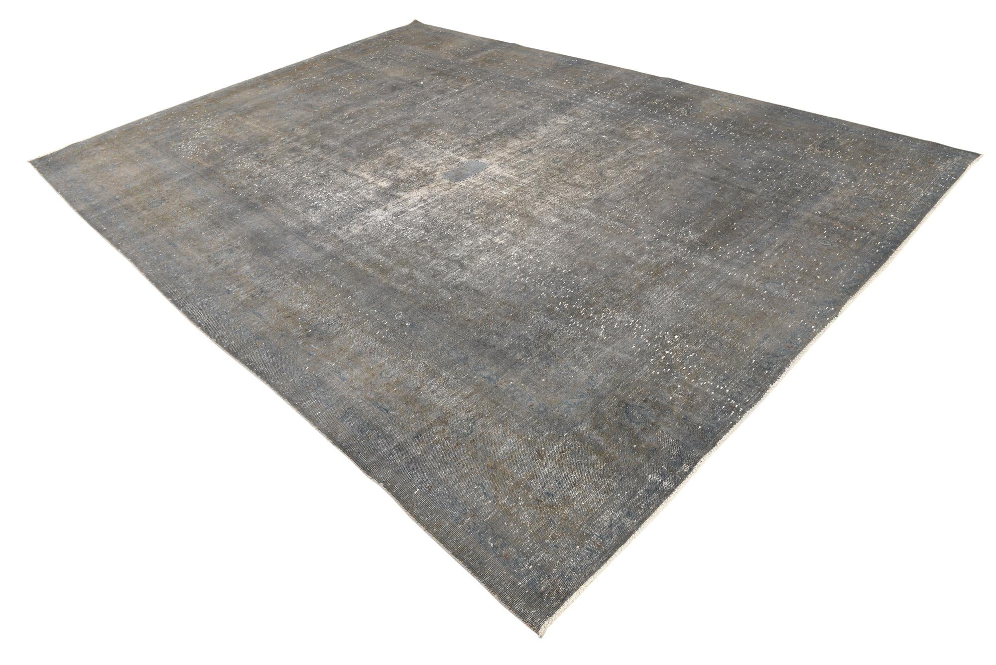8' 10 x 12' 3 Hand Knotted Ultra Vintage Persian Wool Rug