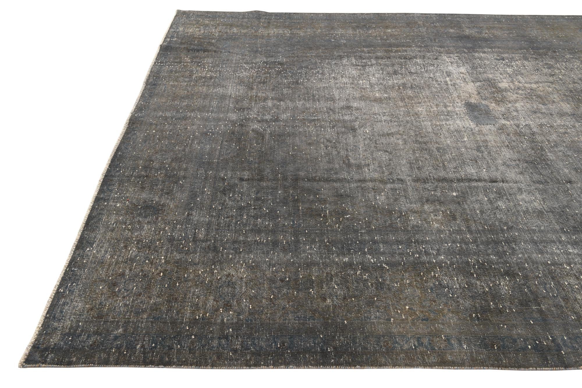 8' 10 x 12' 3 Hand Knotted Ultra Vintage Persian Wool Rug