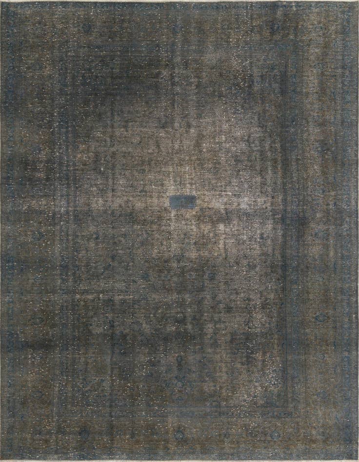 Detail image of 8' 10 x 12' 3 Hand Knotted Ultra Vintage Persian Wool Rug