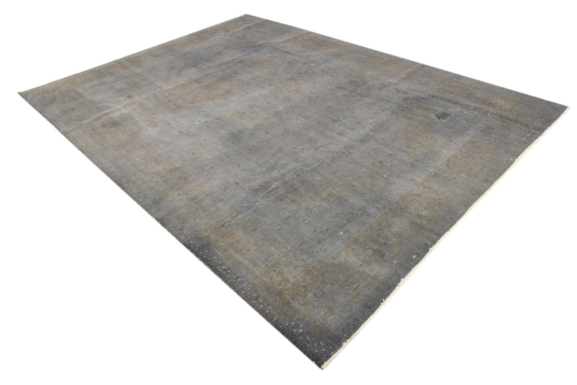 8' x 10' 9 Hand Knotted Ultra Vintage Persian Wool Rug