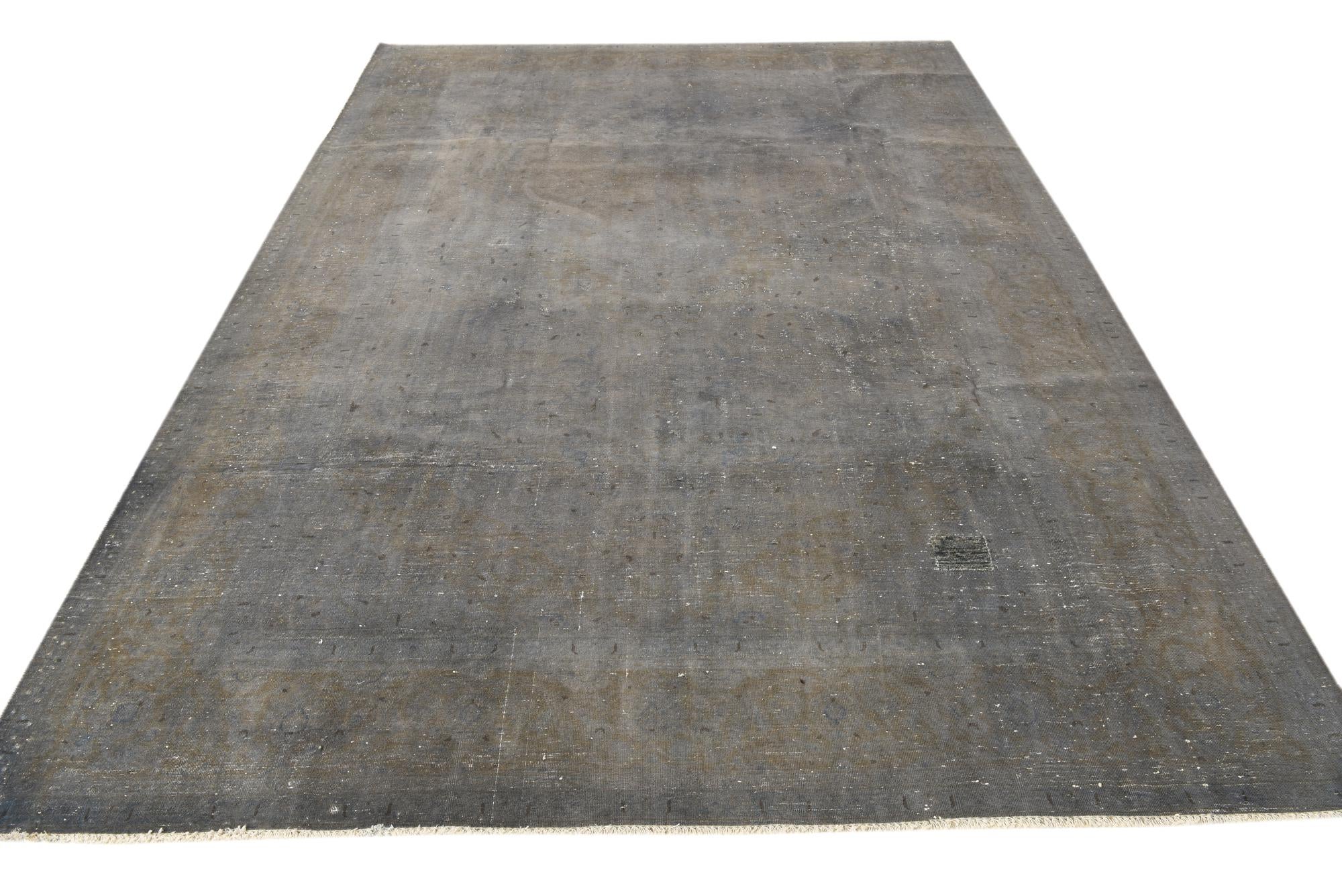 8' x 10' 9 Hand Knotted Ultra Vintage Persian Wool Rug