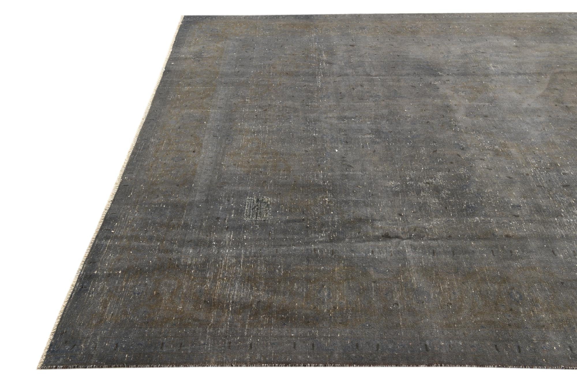8' x 10' 9 Hand Knotted Ultra Vintage Persian Wool Rug