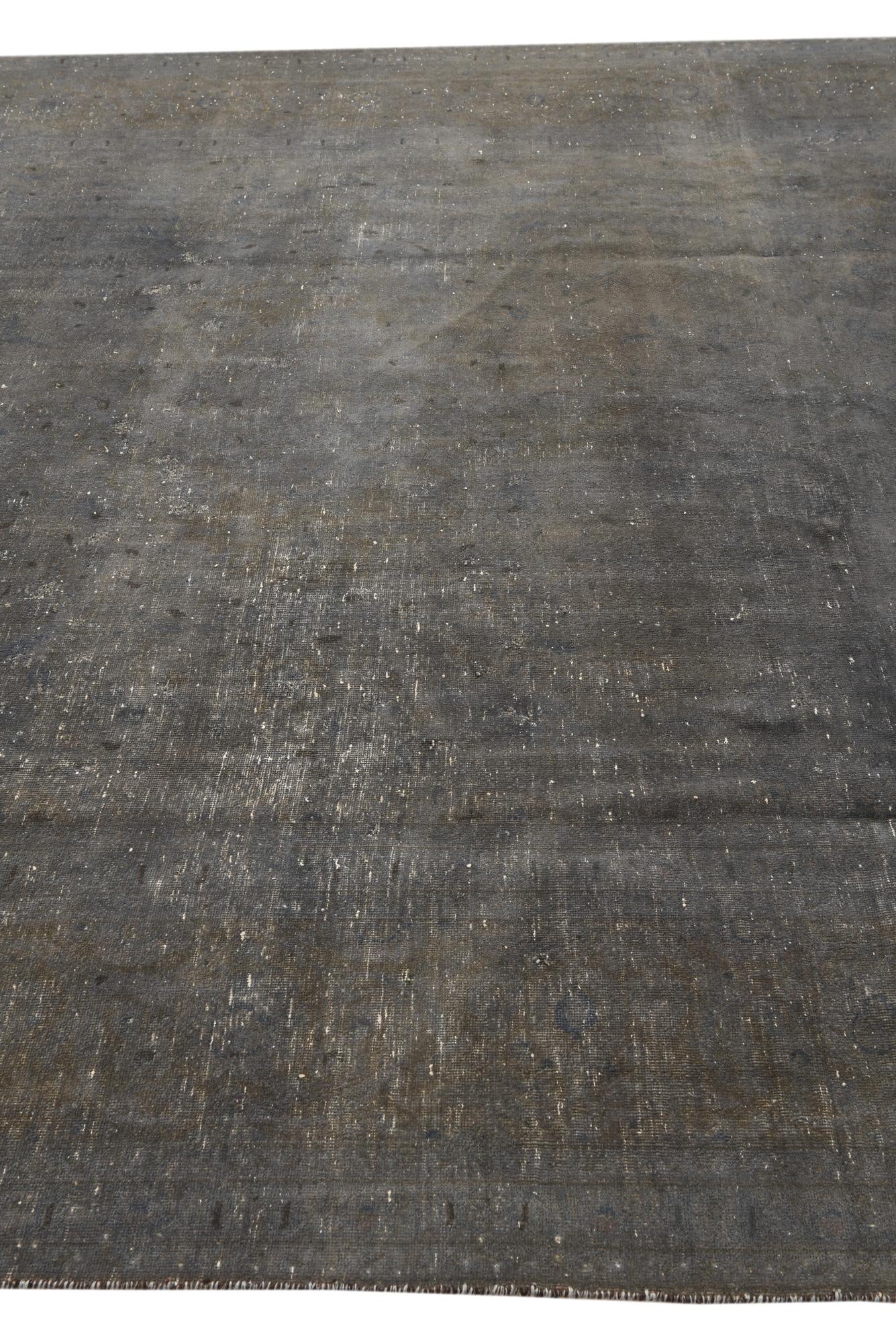 8' x 10' 9 Hand Knotted Ultra Vintage Persian Wool Rug