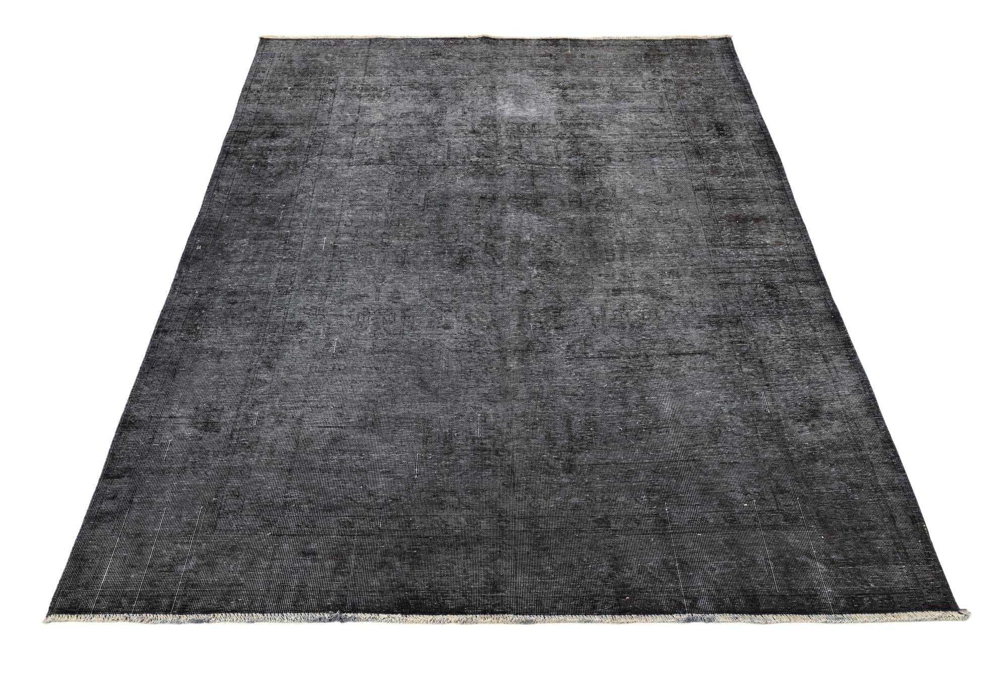 6' 4 x 9' 1 Hand Knotted Ultra Vintage Persian Wool Rug