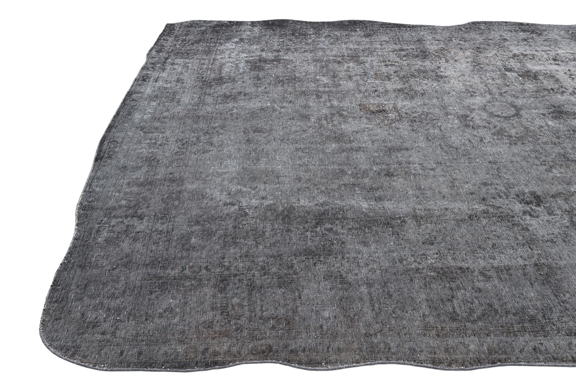 8' 8 x 12' 5 Hand Knotted Ultra Vintage Persian Wool Rug