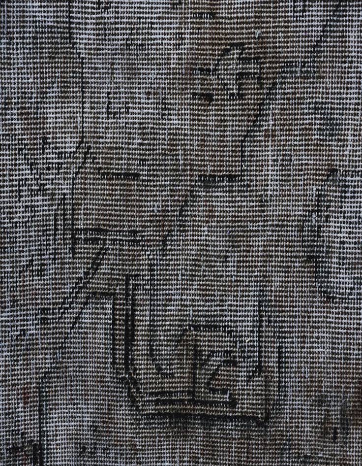 Detail image of 9' 6 x 12' 9  Hand Knotted Ultra Vintage Persian Wool Rug