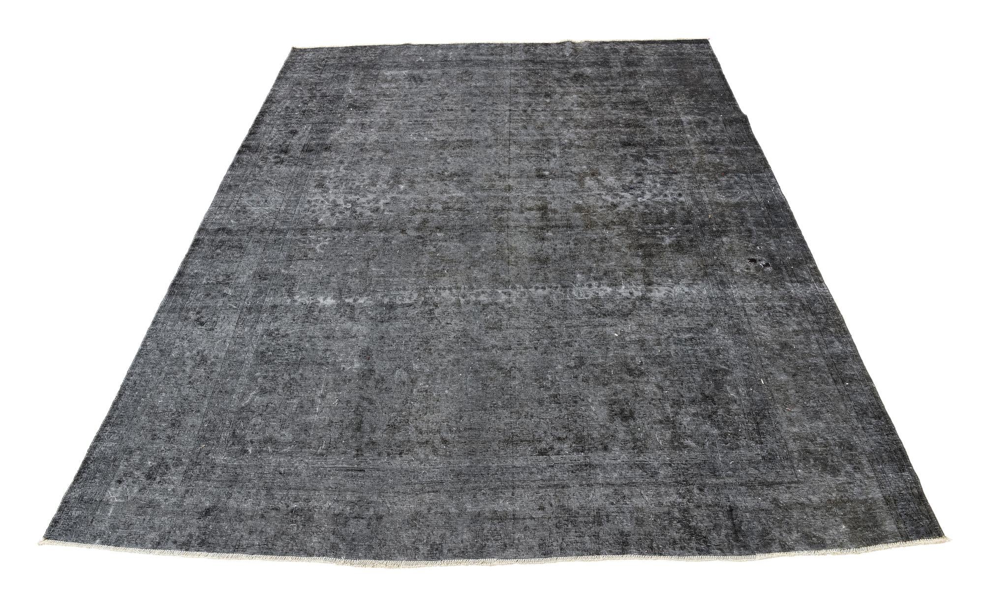 9' 10 x 12' Hand Knotted Ultra Vintage Persian Wool Rug