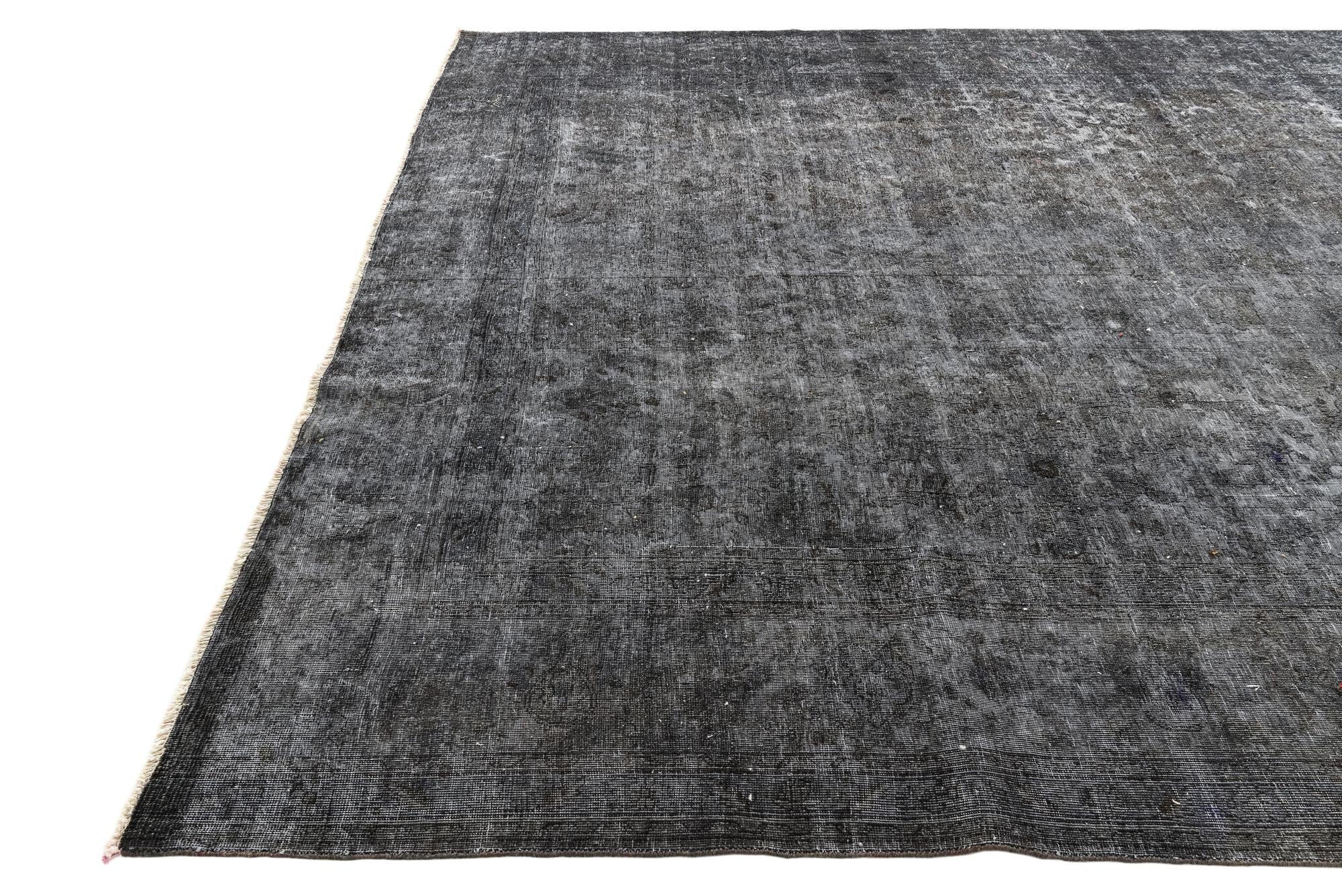 9' 10 x 12' Hand Knotted Ultra Vintage Persian Wool Rug