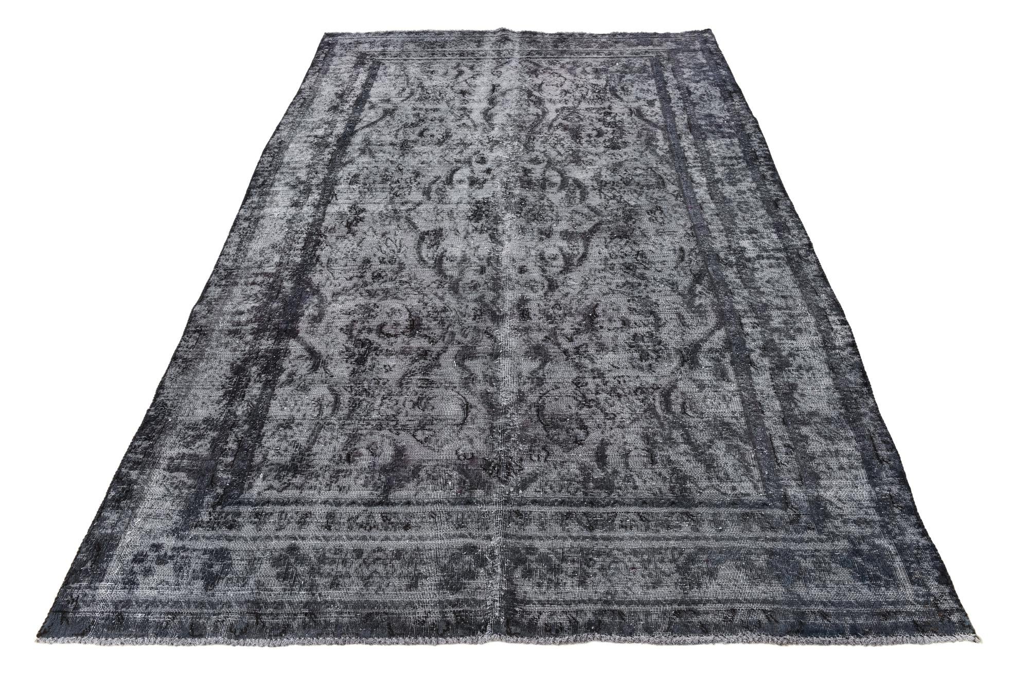 6' x 9' 2 Hand Knotted Ultra Vintage Persian Wool Rug