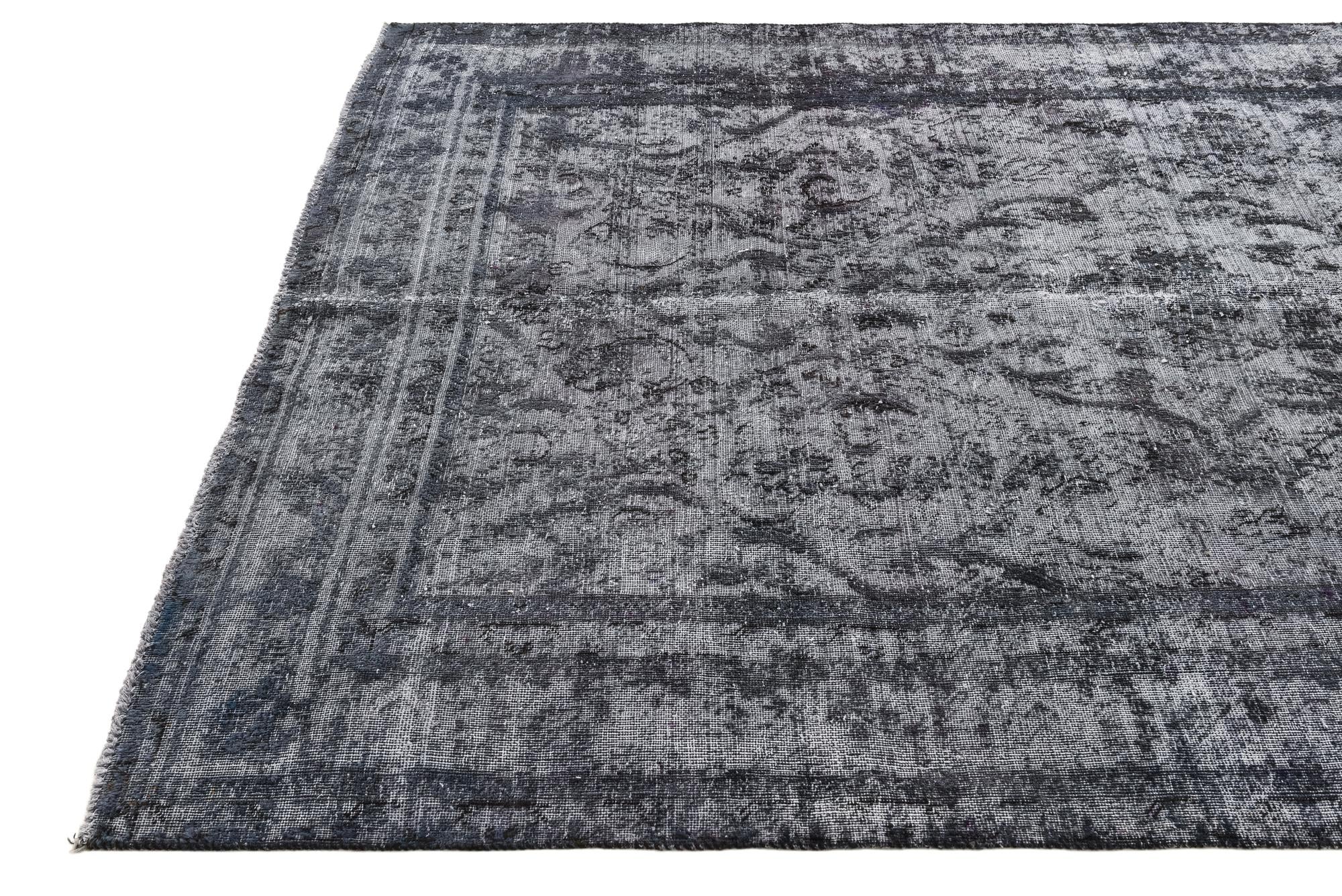 6' x 9' 2 Hand Knotted Ultra Vintage Persian Wool Rug