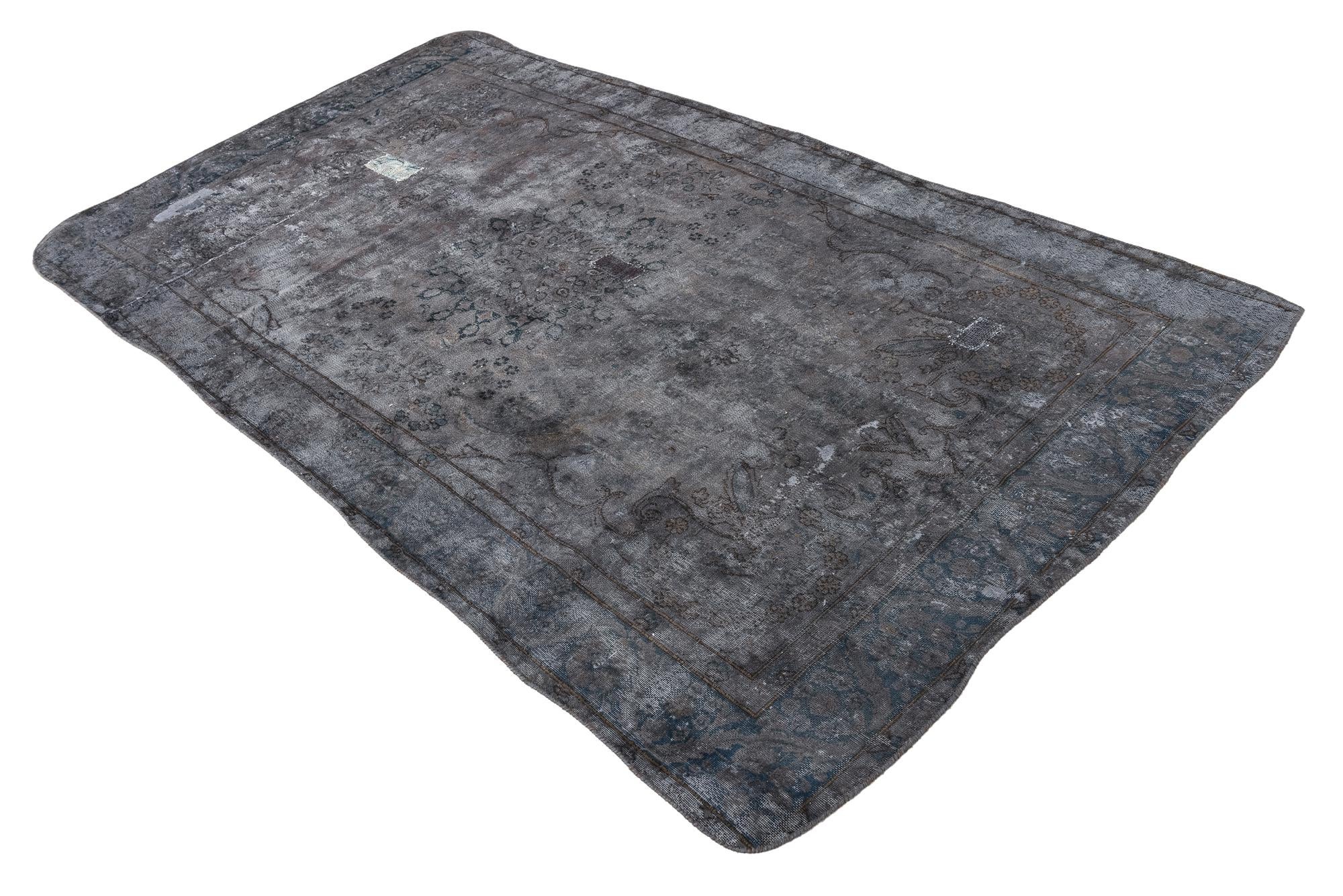 5' 2 x 9' 4 Hand Knotted Ultra Vintage Persian Wool Rug