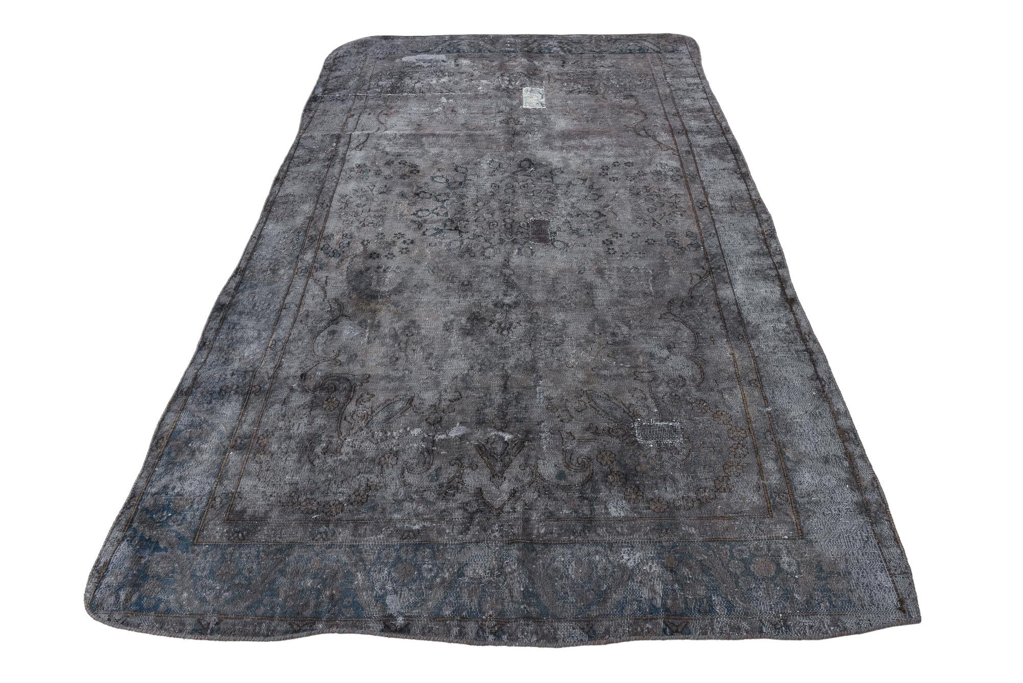 5' 2 x 9' 4 Hand Knotted Ultra Vintage Persian Wool Rug