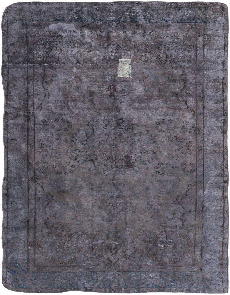 Detail image of 5' 2 x 9' 4 Hand Knotted Ultra Vintage Persian Wool Rug
