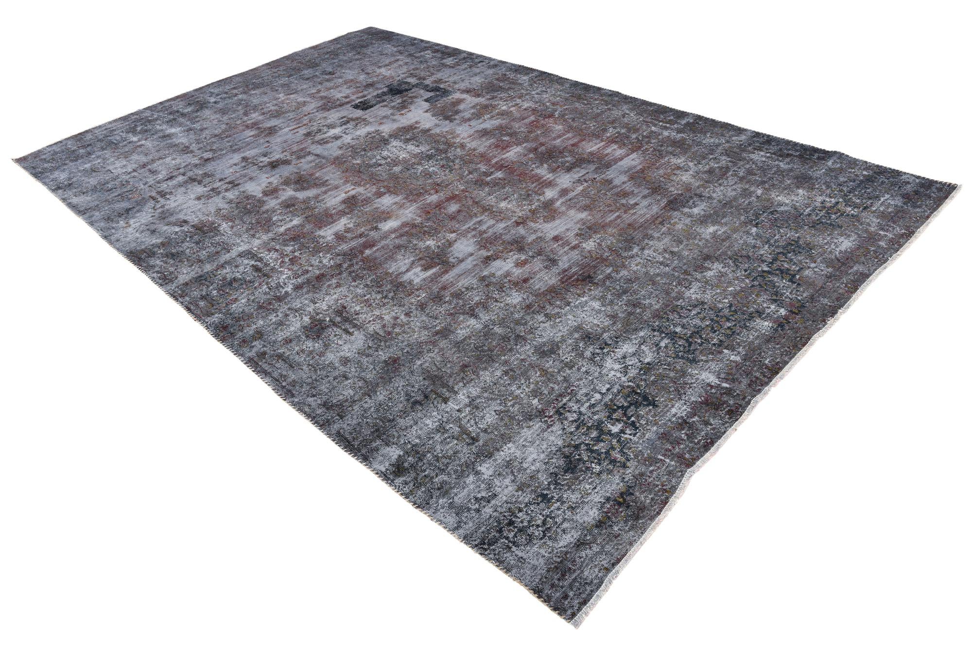 8' x 12' 8 Hand Knotted Ultra Vintage Persian Wool Rug