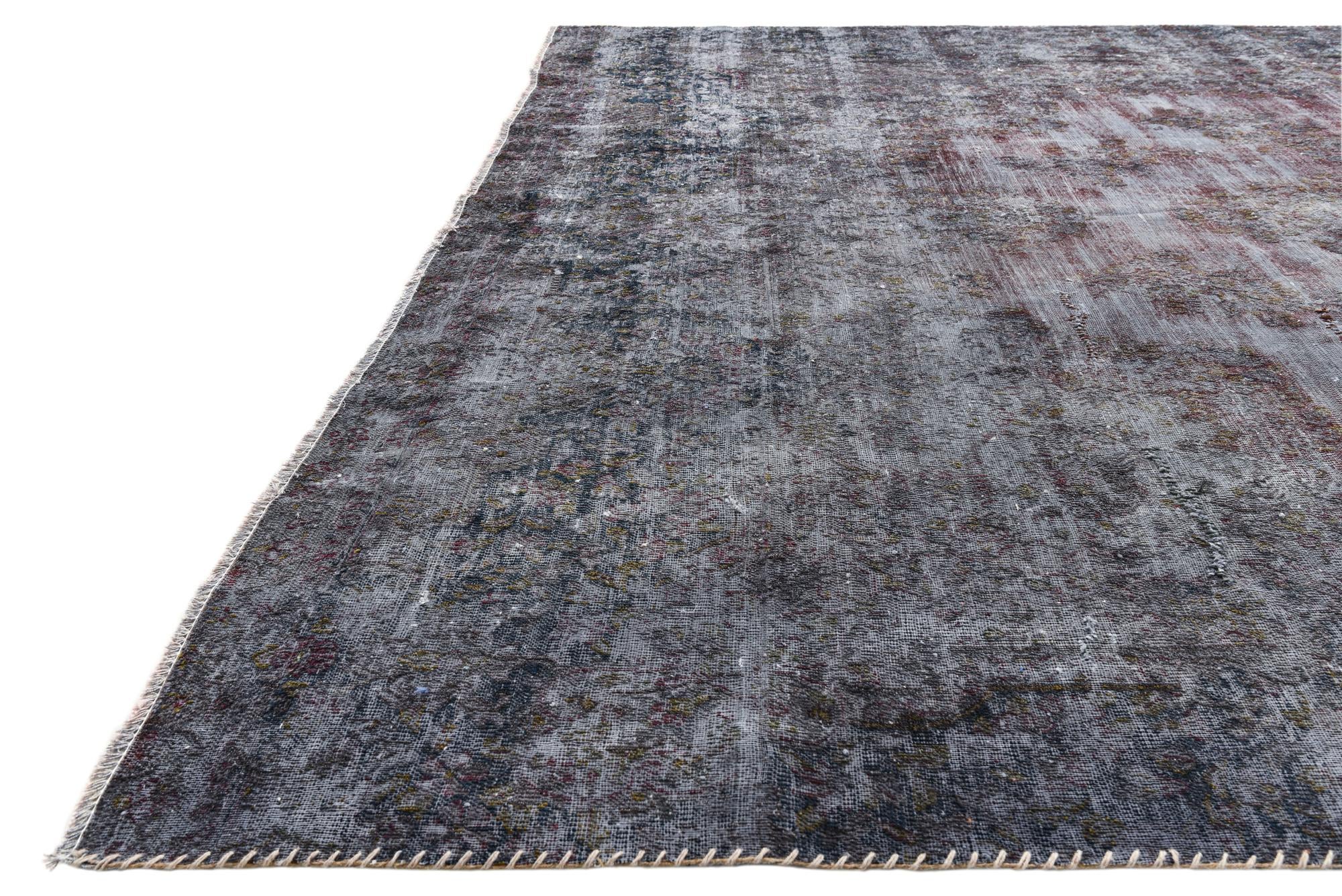 8' x 12' 8 Hand Knotted Ultra Vintage Persian Wool Rug