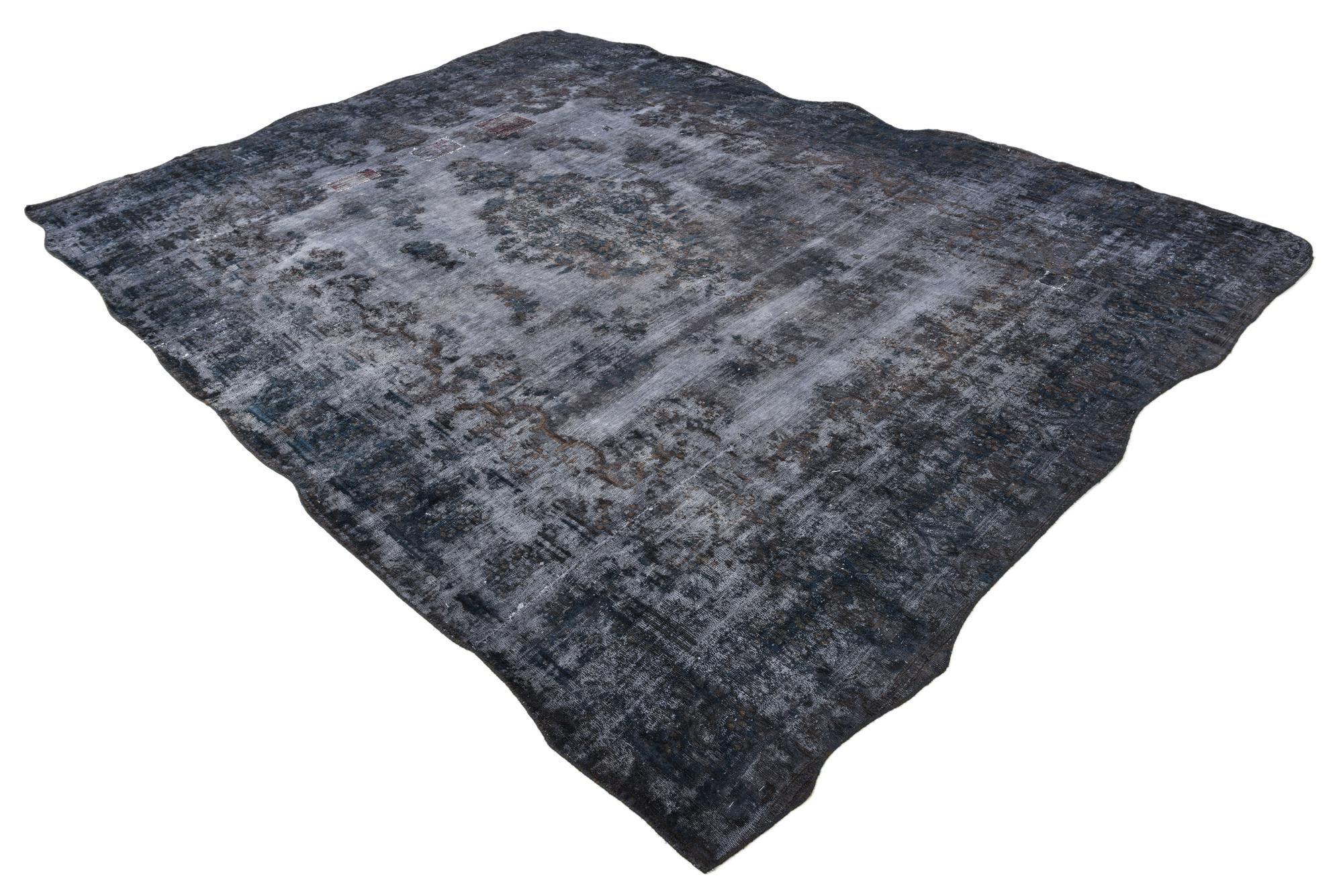 8' 8 x 12' Hand Knotted Ultra Vintage Persian Wool Rug