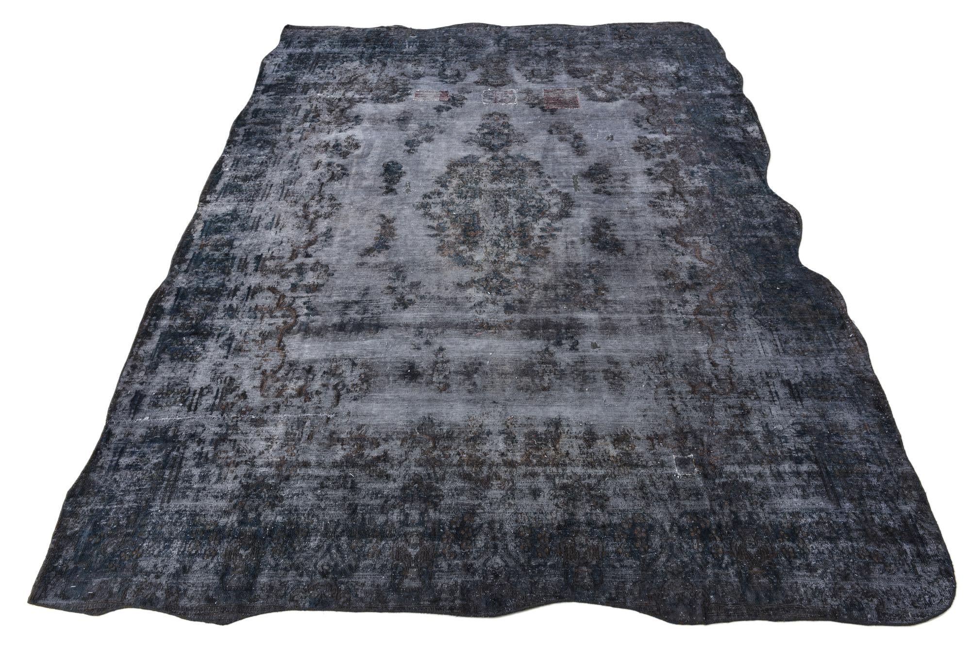 8' 8 x 12' Hand Knotted Ultra Vintage Persian Wool Rug