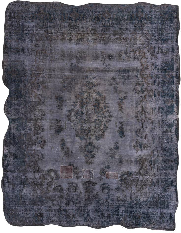 Detail image of 8' 8 x 12' Hand Knotted Ultra Vintage Persian Wool Rug