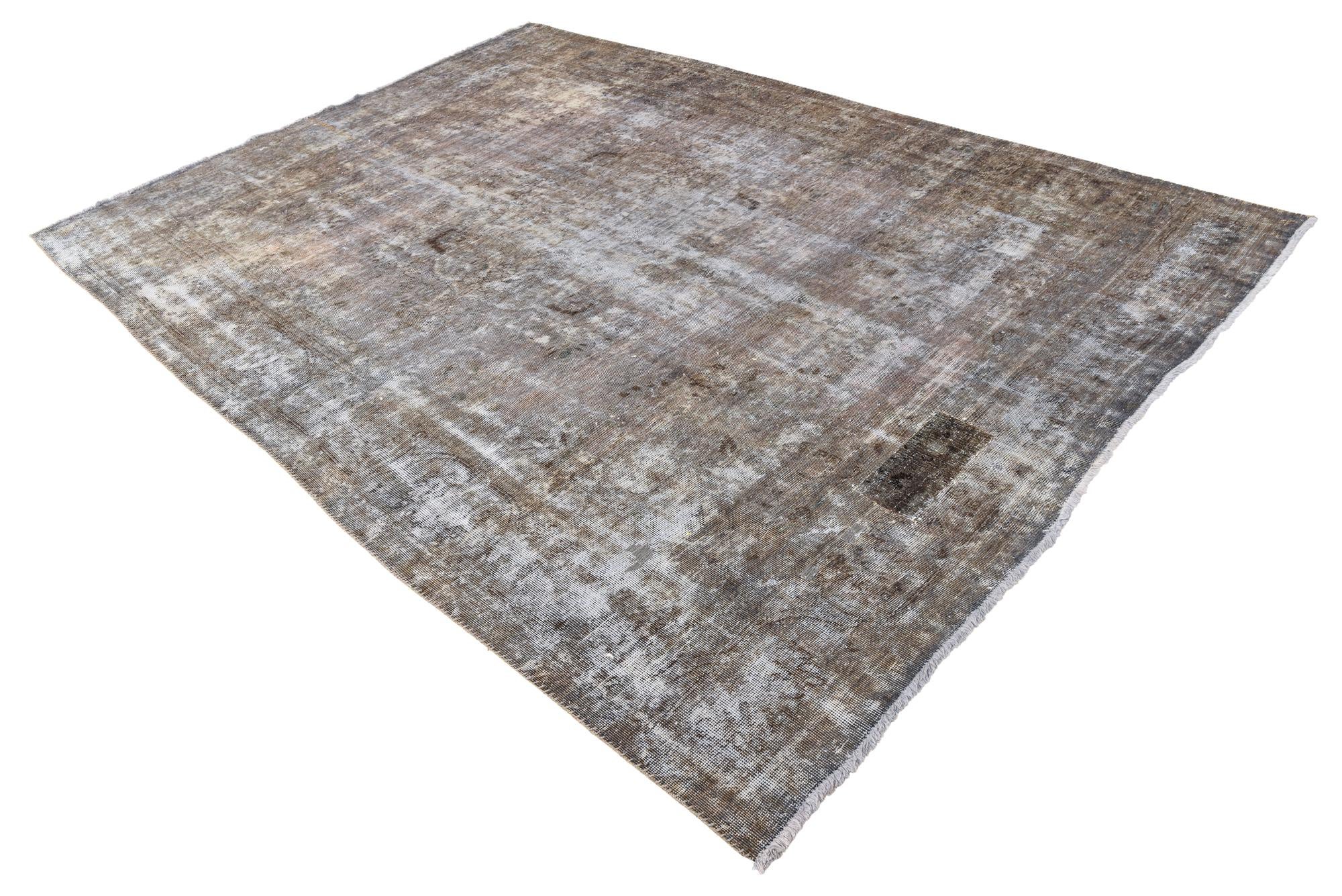 7' 8 x 11' 2 Hand Knotted Ultra Vintage Persian Wool Rug