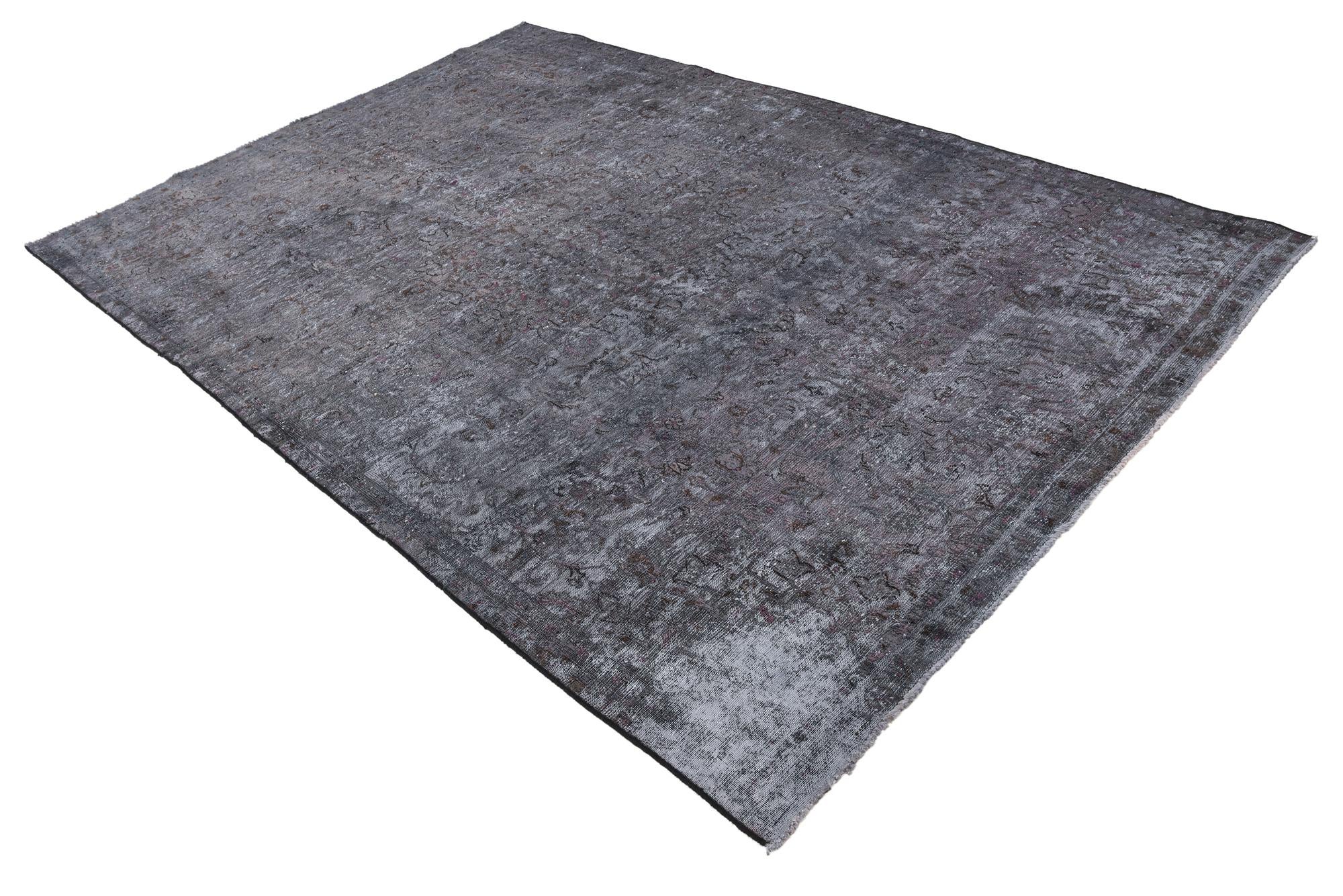 7' x 10' 6 Hand Knotted Ultra Vintage Persian Wool Rug