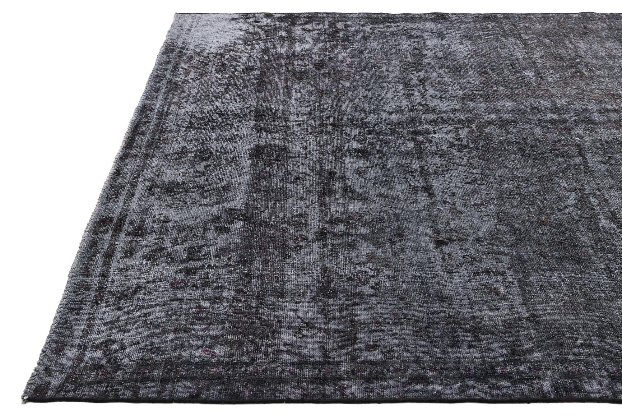 7' x 10' 6 Hand Knotted Ultra Vintage Persian Wool Rug