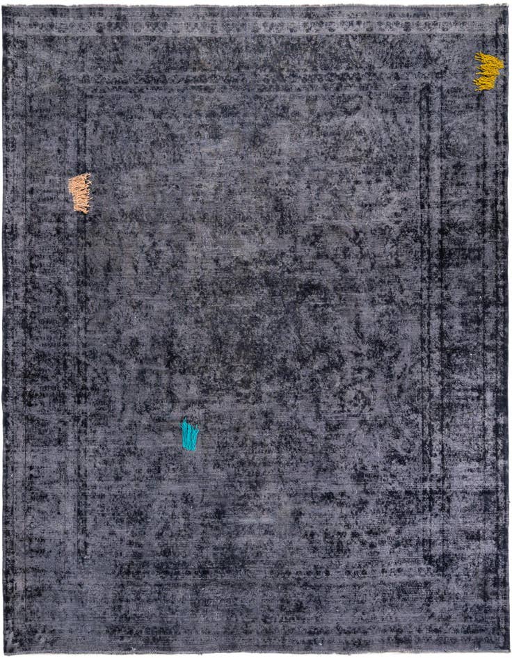 Detail image of 9' 9 x 12' 9 Hand Knotted Ultra Vintage Persian Wool Rug