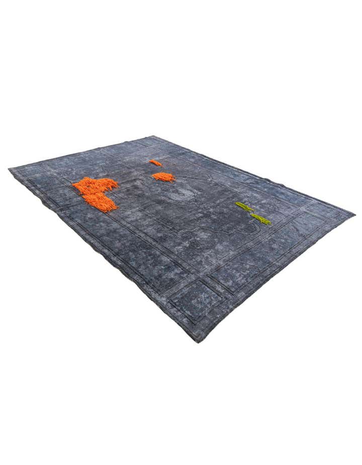 7' 3 x 9' 10 Hand Knotted Ultra Vintage Persian Wool Rug