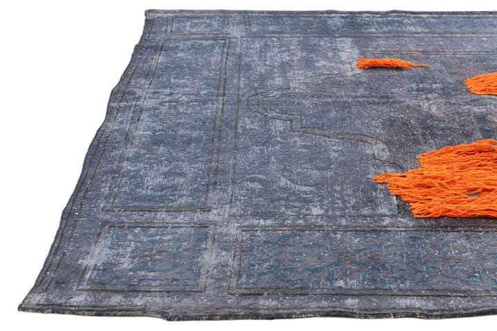 7' 3 x 9' 10 Hand Knotted Ultra Vintage Persian Wool Rug