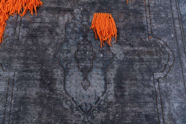 7' 3 x 9' 10 Hand Knotted Ultra Vintage Persian Wool Rug
