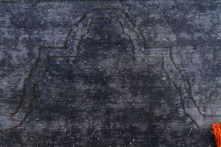 7' 3 x 9' 10 Hand Knotted Ultra Vintage Persian Wool Rug
