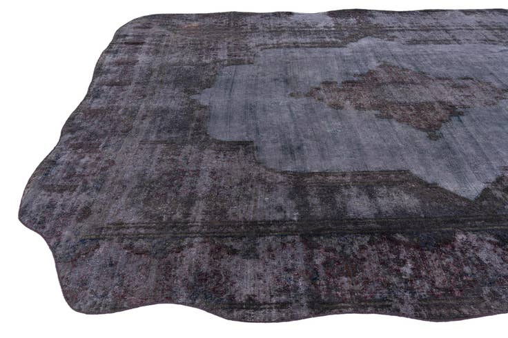 Detail image of 8' 10 x 13' Hand Knotted Ultra Vintage Persian Wool Rug