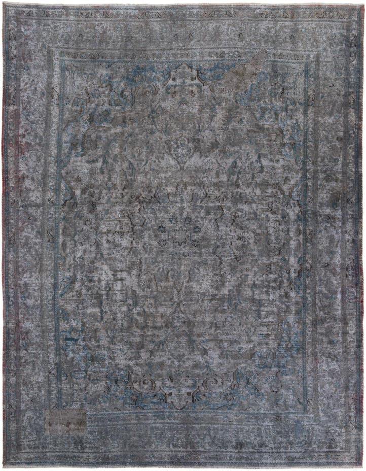  9' 7 x 12' 2  Hand Knotted Ultra Vintage Persian W...