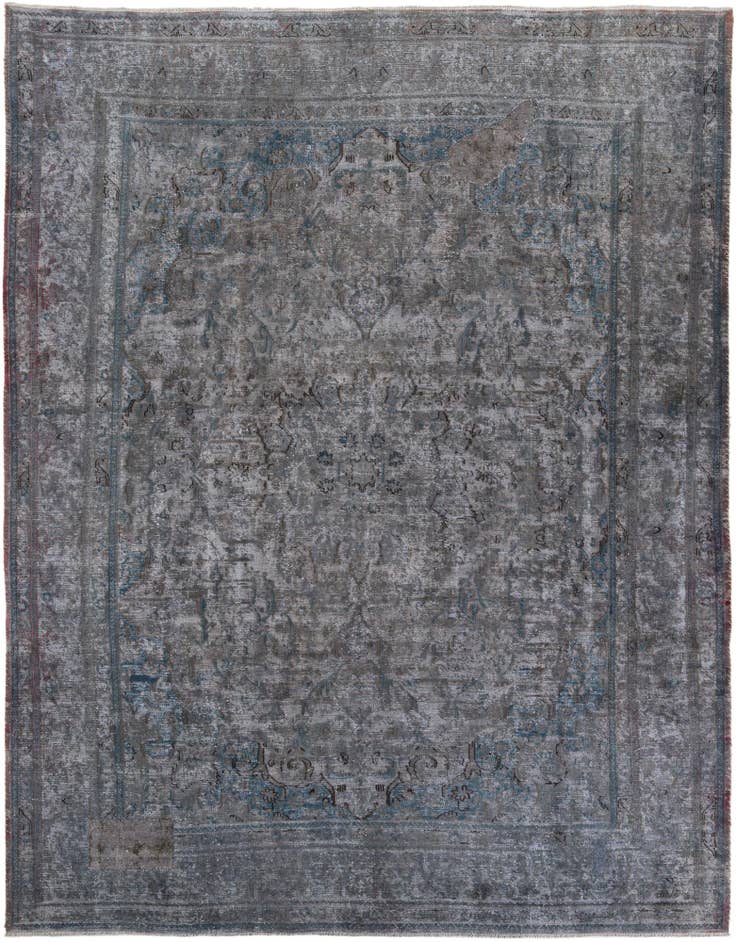 Detail image of 9' 7 x 12' 2 Hand Knotted Ultra Vintage Persian Wool Rug