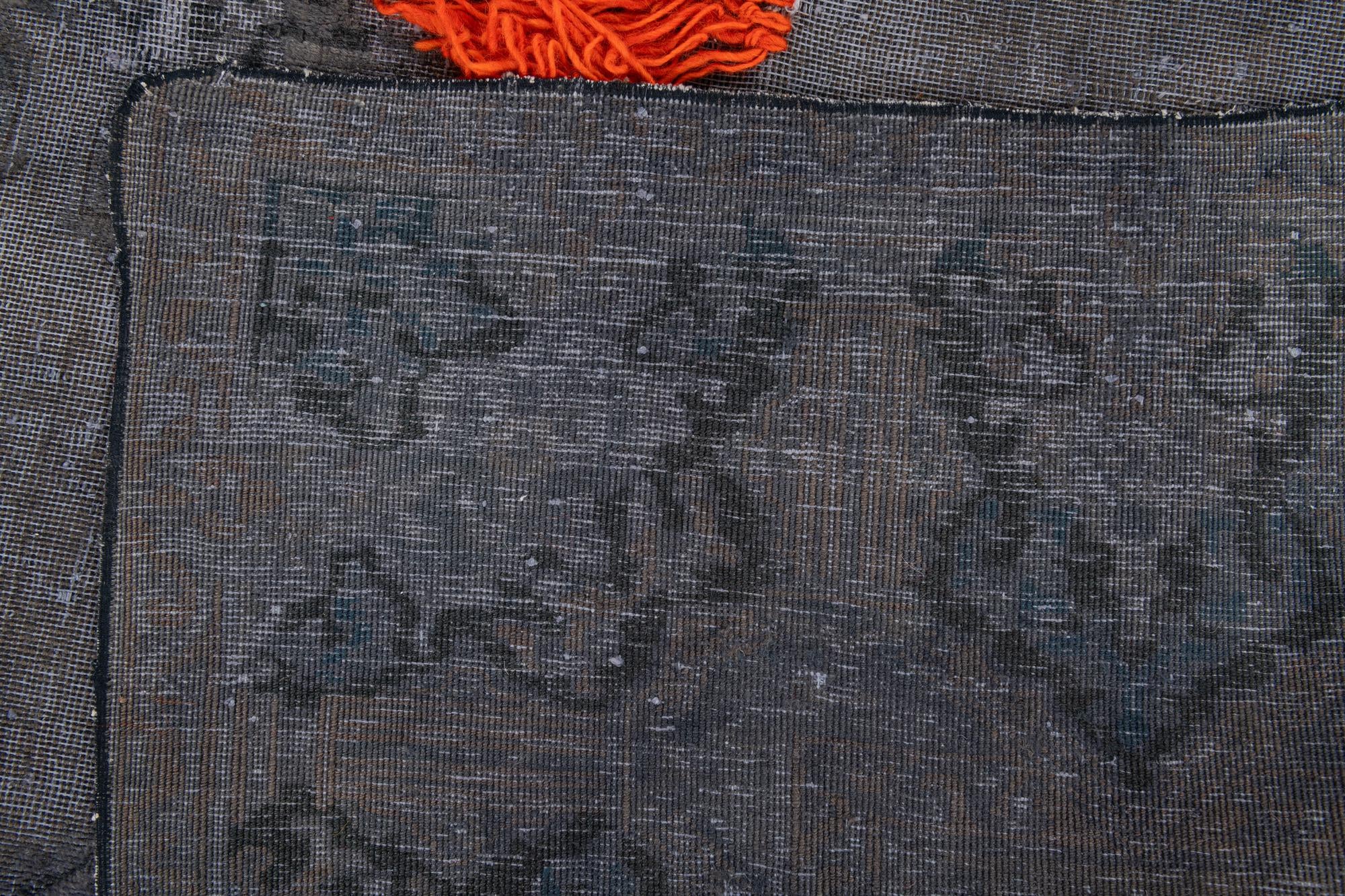 6' 8 x 10' Hand Knotted Ultra Vintage Persian Wool Rug
