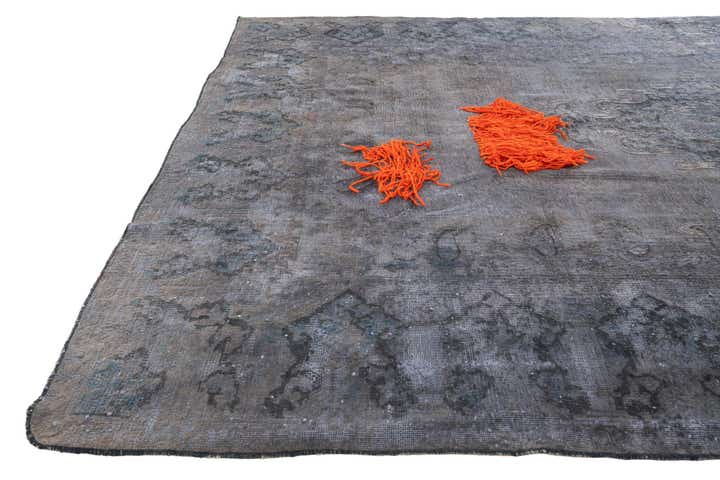 6' 8 x 10' Hand Knotted Ultra Vintage Persian Wool Rug