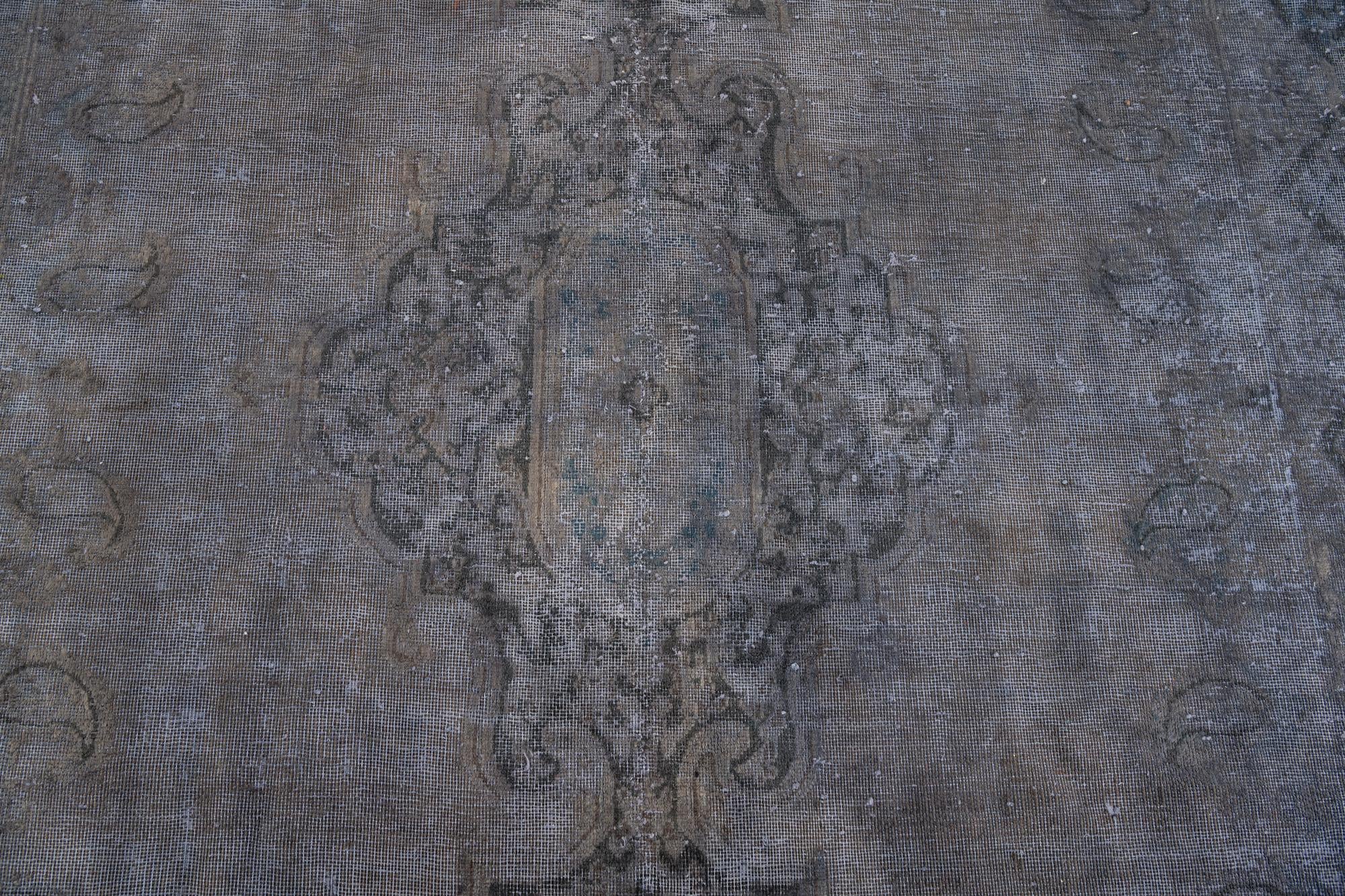 6' 8 x 10' Hand Knotted Ultra Vintage Persian Wool Rug