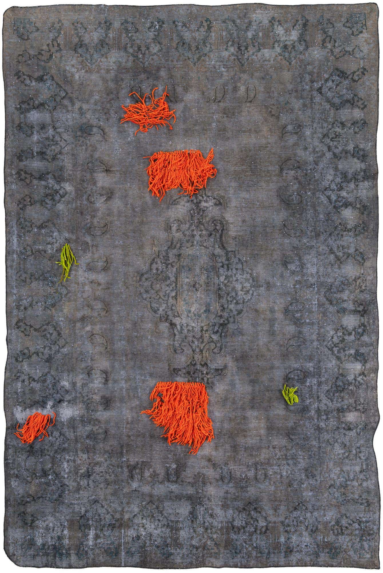 6' 8 x 10' Hand Knotted Ultra Vintage Persian Wool Rug