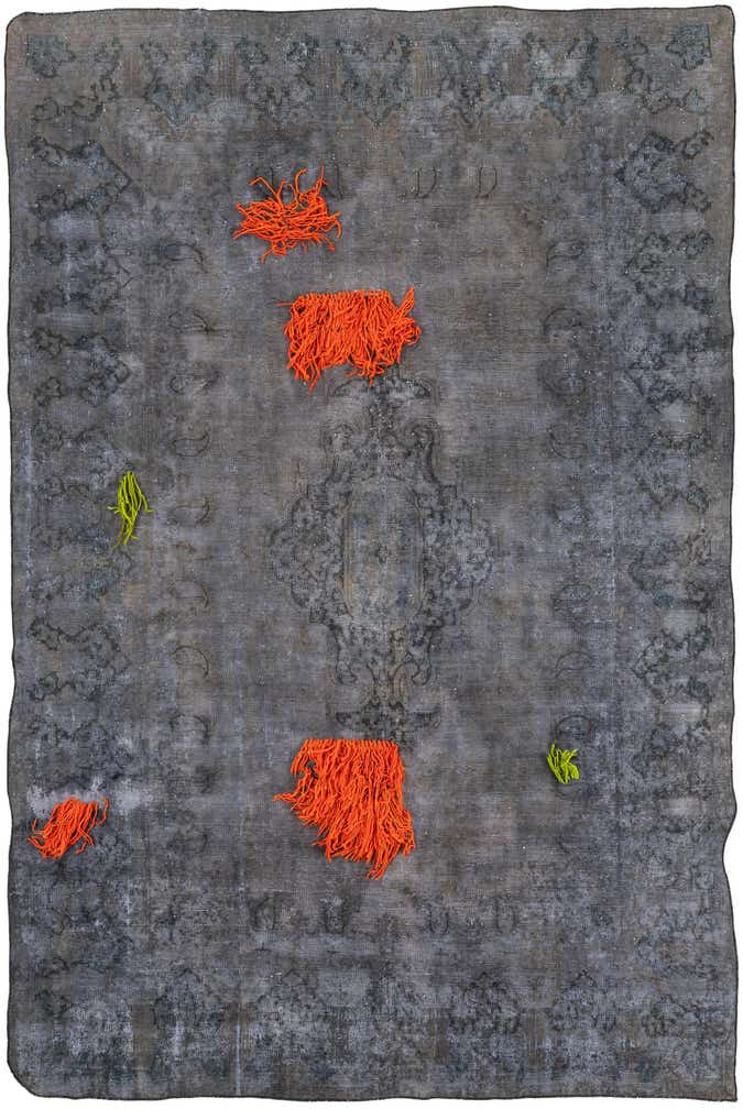 6' 8 x 10' Hand Knotted Ultra Vintage Persian Wool Rug
