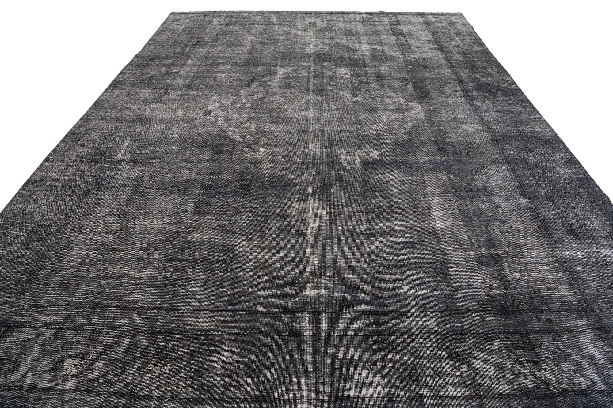 9' 6 x 12' 6 Hand Knotted Ultra Vintage Persian Wool Rug