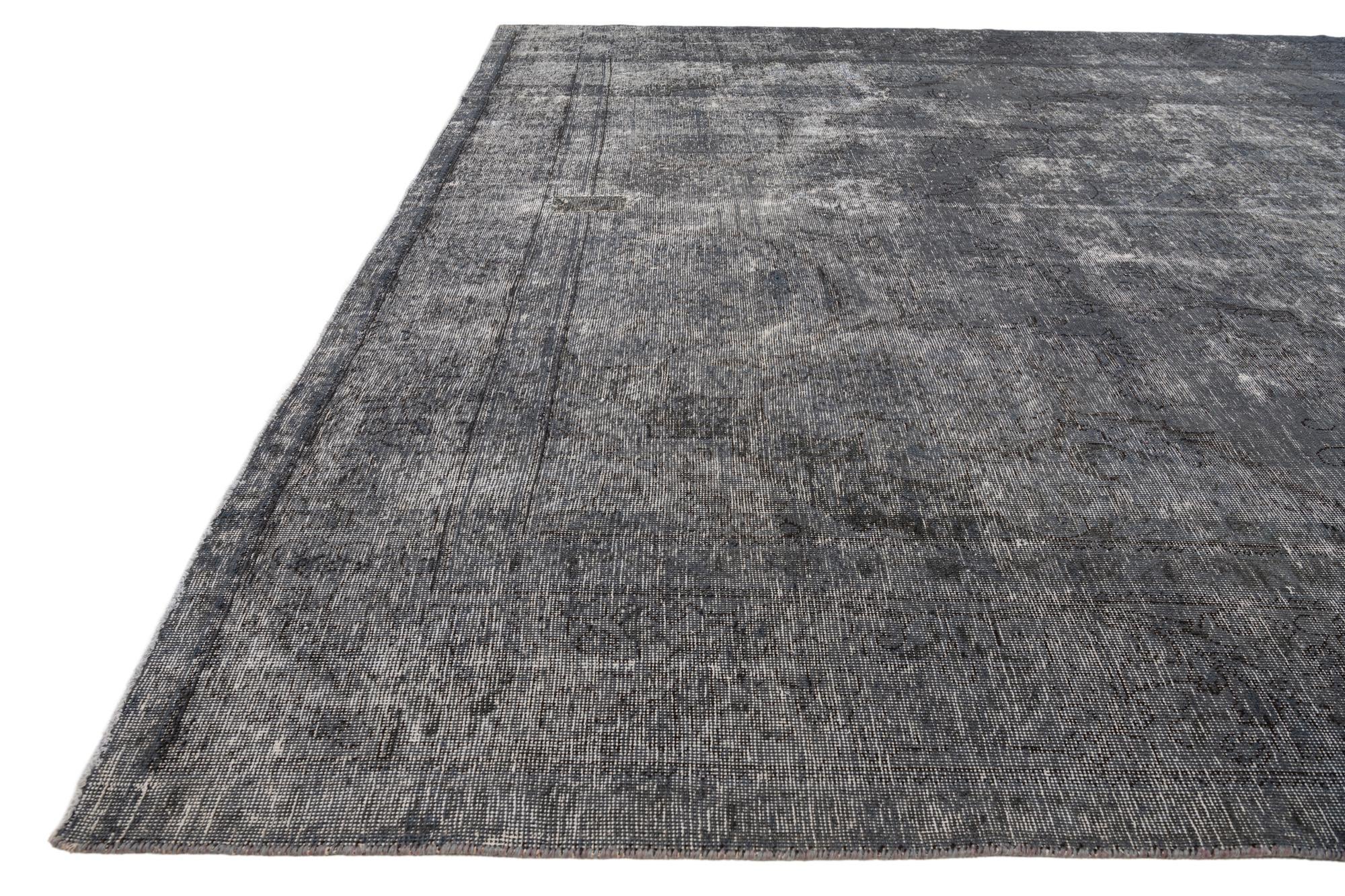 9' 6 x 12' 6 Hand Knotted Ultra Vintage Persian Wool Rug