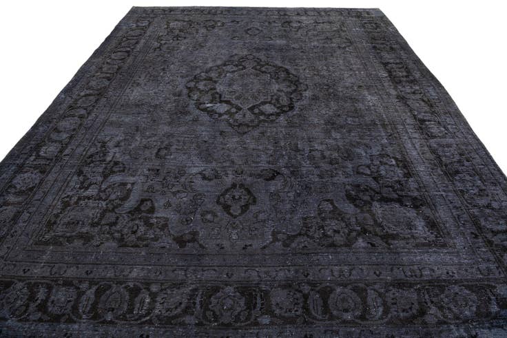 Detail image of 9' 8 x 12' 3 Hand Knotted Ultra Vintage Persian Wool Rug