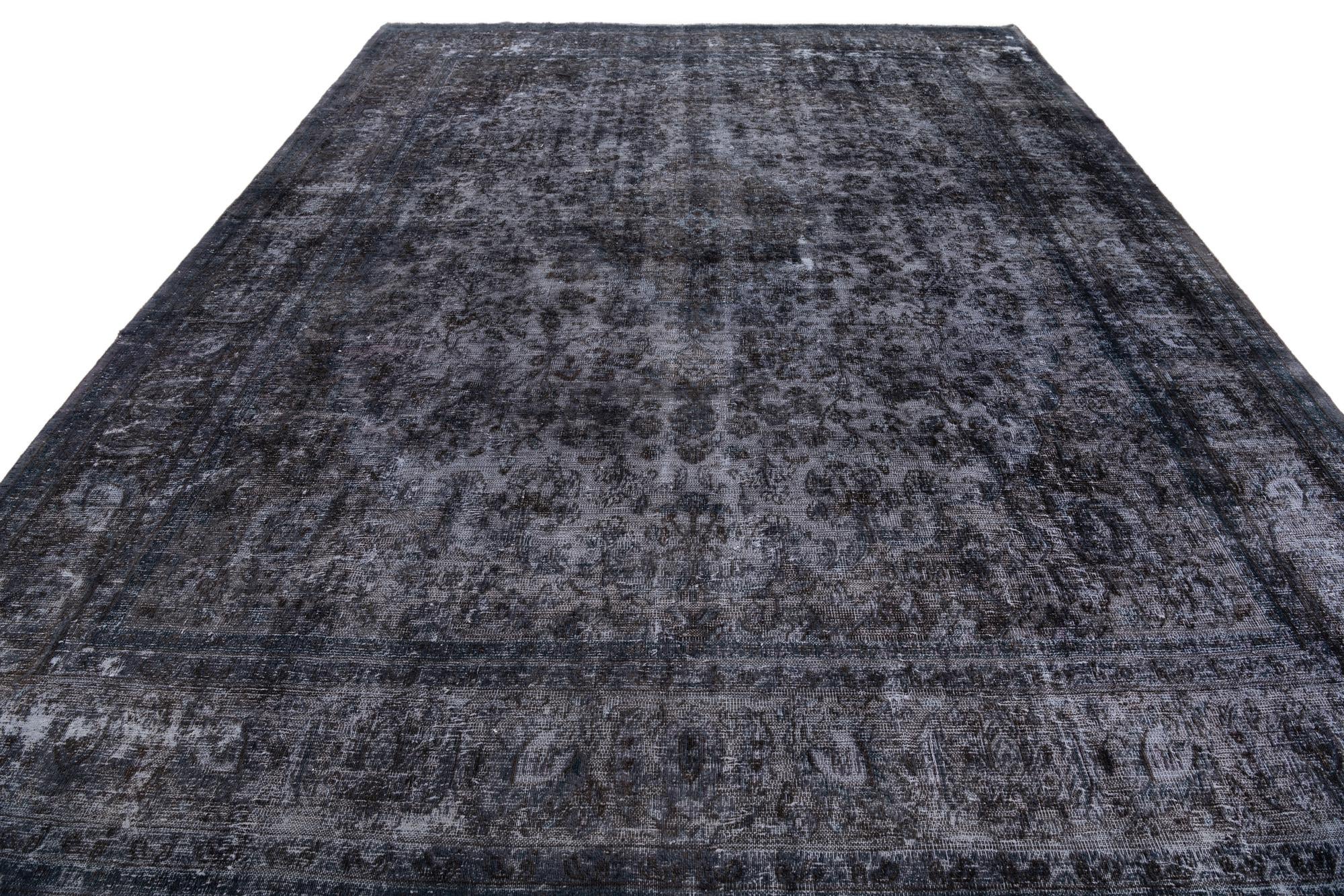 9' 6 x 12' 4 Hand Knotted Ultra Vintage Persian Wool Rug