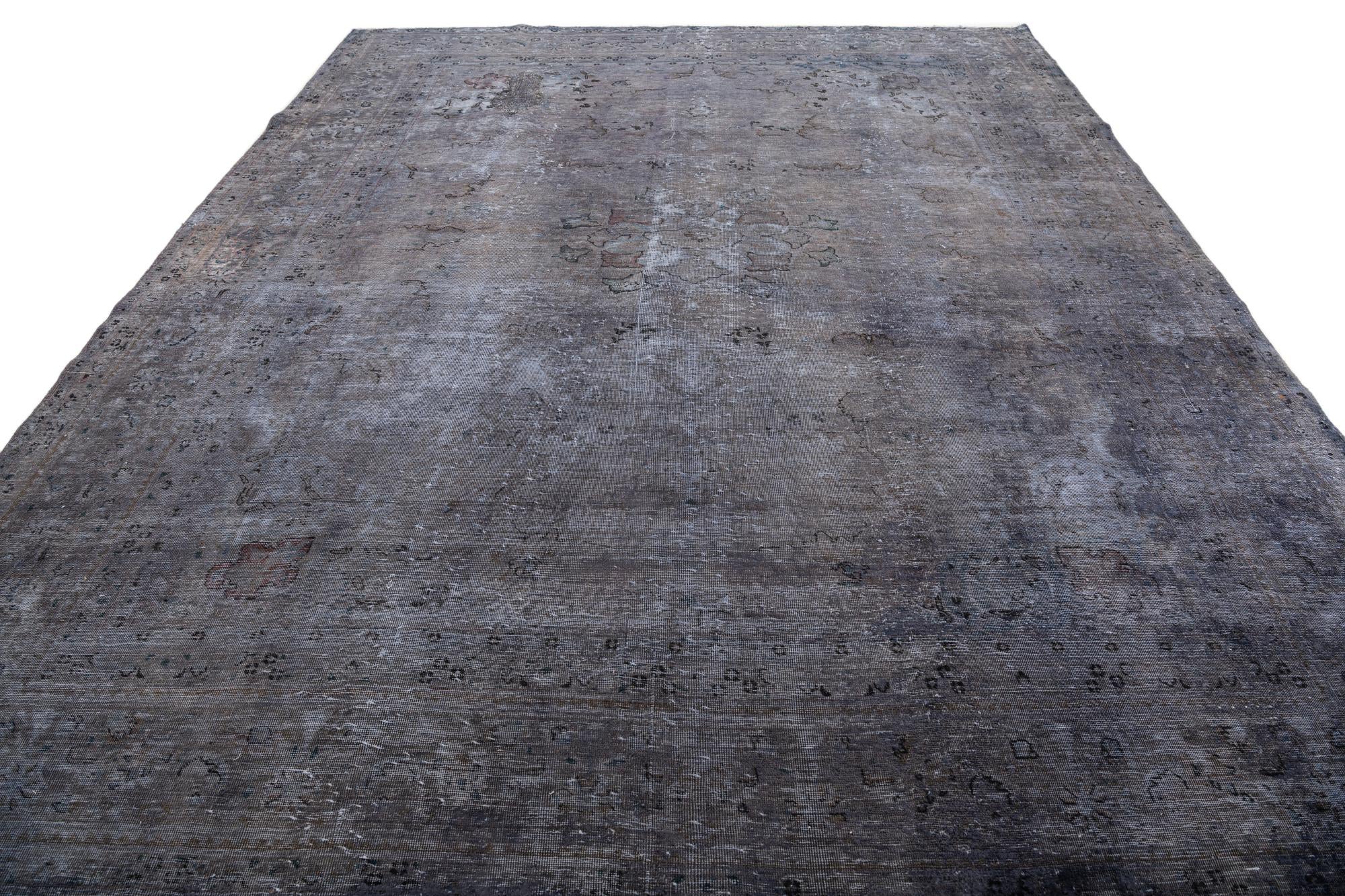 305cm x 375cm anudado a mano Ultra Vintage Alfombra Persa Lana