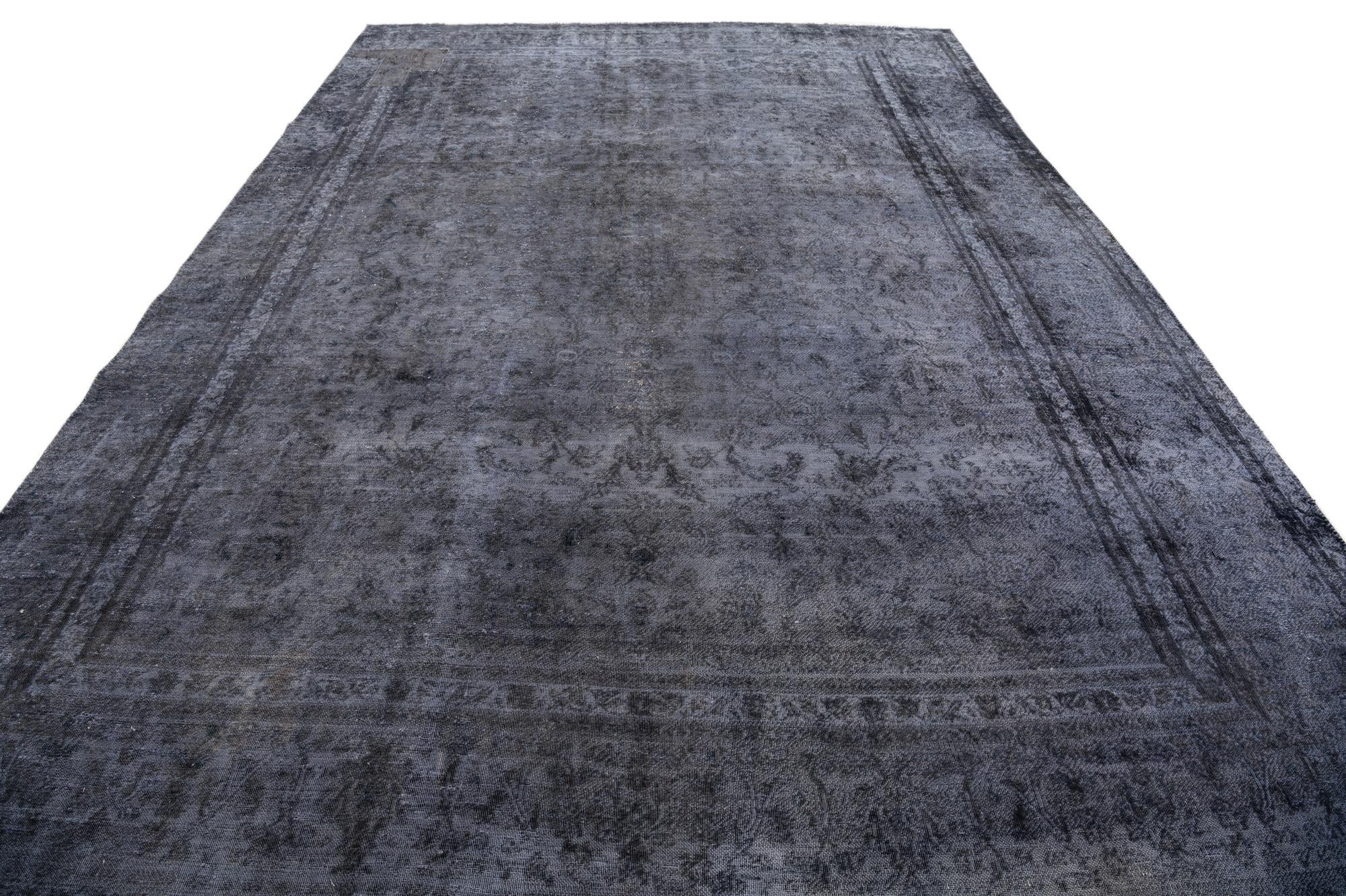 9' 1 x 13' 4 Hand Knotted Ultra Vintage Persian Wool Rug